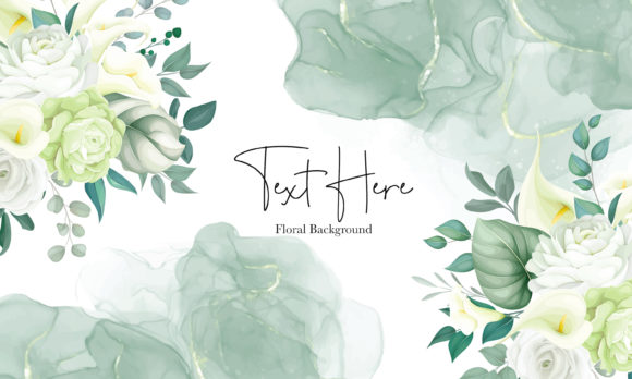 A Floral Background of White Lily and Rose for Creative Projects