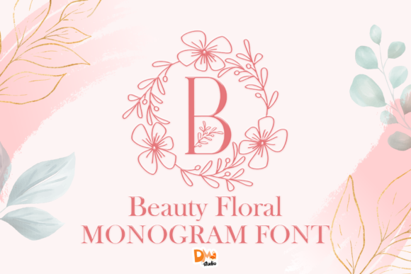 Beauty Floral Monogram: A Font for Romantic Elegance