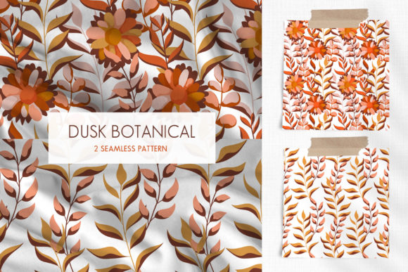 Dusk Botanical Seamless Pattern: A Contemporary Classic for Digital Design