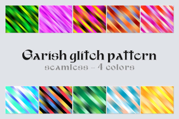 Garish Glitch Pattern 4 Colors: A Bold Digital Texture