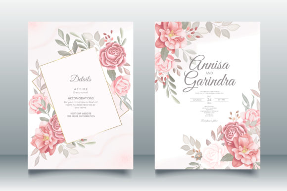Romantic Flower Wedding Invitation Cards: Elegant and Easy