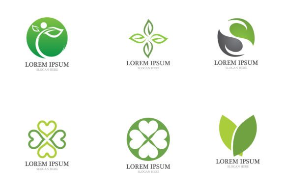 The Power of a Green Leaf Vector Logo