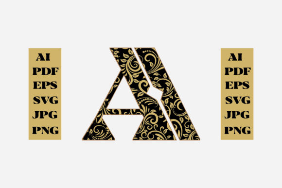 Understanding the Floral Alphabet Gold Letter A