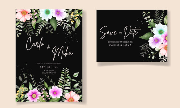 Understanding the Watercolor Floral Wedding Invitation Car: A Customizable Design Template