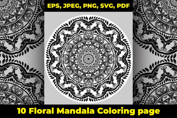 Unlock Creative Relaxation: A Floral Mandala Coloring Book