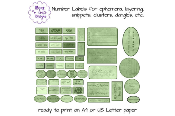 Unlocking Creative Layers with Green Vintage Printable Number Labels