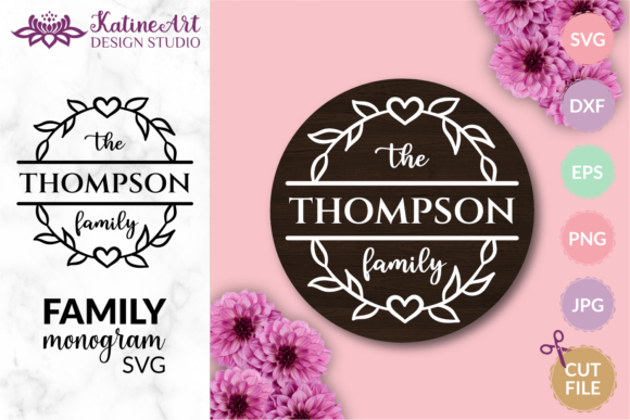 Your Family Name, Beautifully Crafted: The Art of a Family Monogram SVG Sign